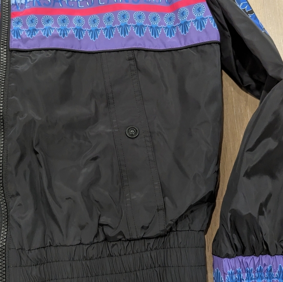 Mens Versace Jeans Couture 50D Placed Animalier Track Jacket Space 48 US M - Picture 4 of 7